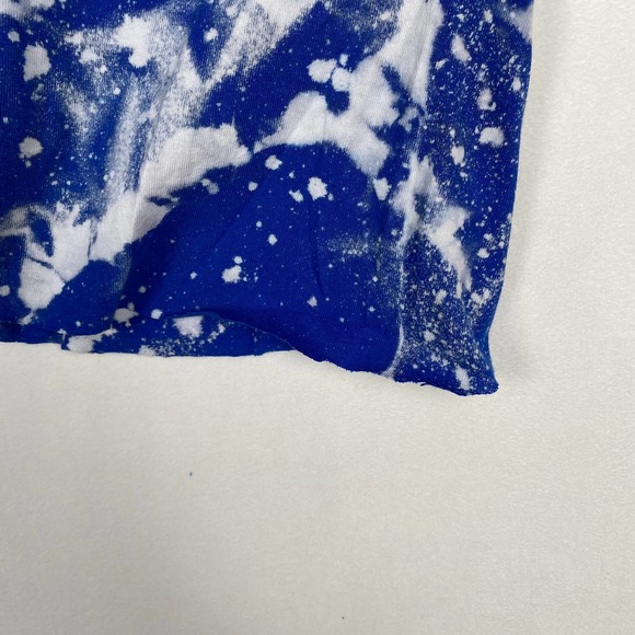 76ERS NBA Women's Size XL Custom Reverse Tie Dye Cropped Short Sleeve Tee Shirt - Picture 6 of 7